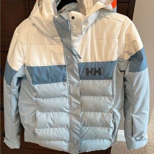 Helly Hansen Kids' White and Blue Puffer Jacket
